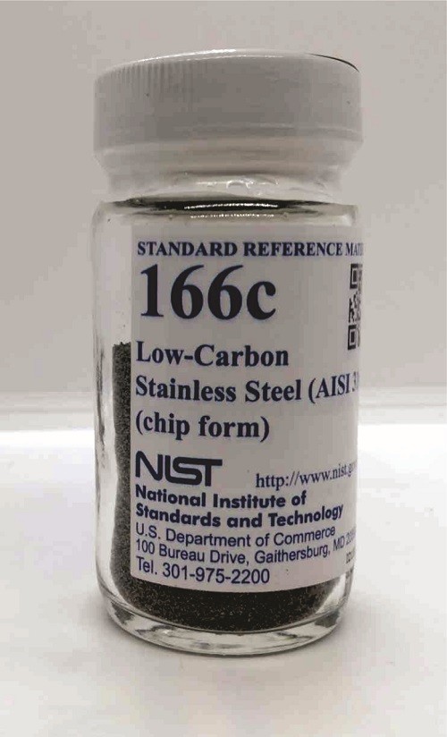 SRM 166c - 低碳不銹鋼(AISI 316 L)(芯片形式)標(biāo)準(zhǔn)品